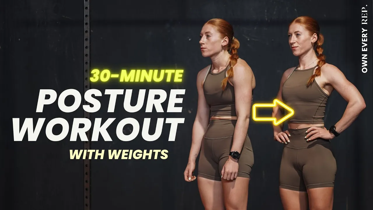 30 Min. Workout for Better Posture w/ Weights (DB or KB) | F