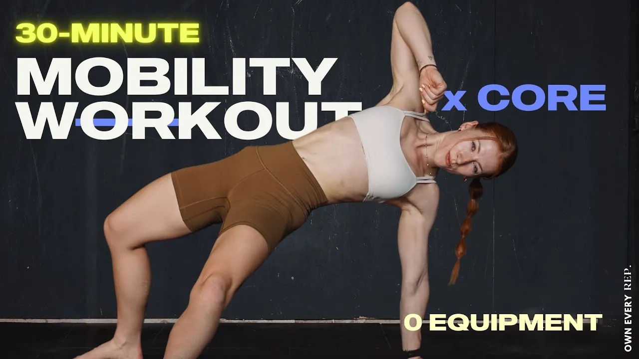 30 Min. Full Body Mobility x Core Workout | Intermediate, No