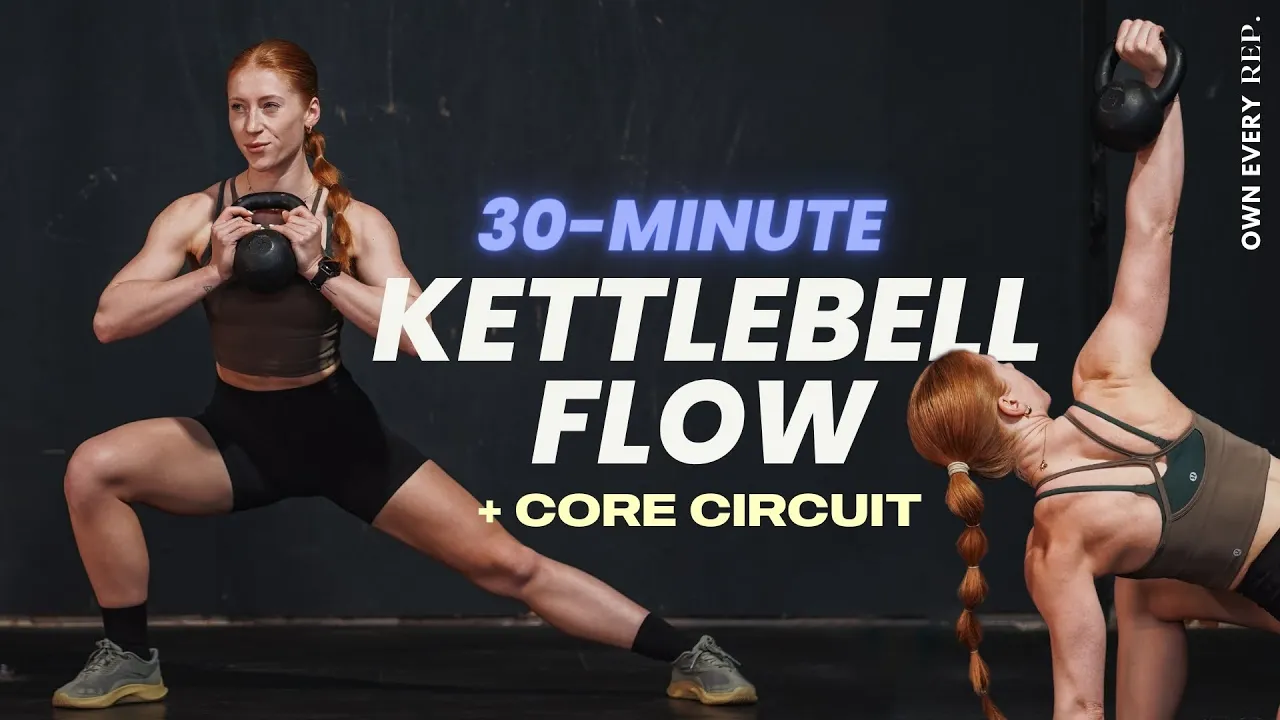 30 Min. Kettlebell Flow-Builder | Full Body Strength & Condi