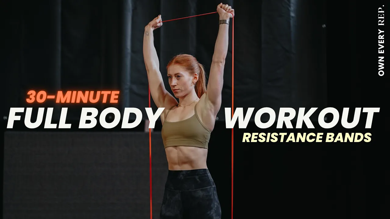 30 Min. Resistance Band Workout + CORE | Strength & Conditio