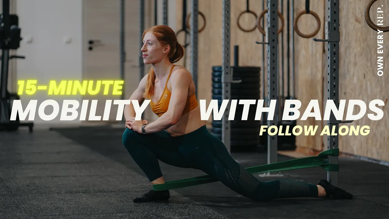 15 Min. Full Body Mobility w/ Resistance Bands | Gym Routine